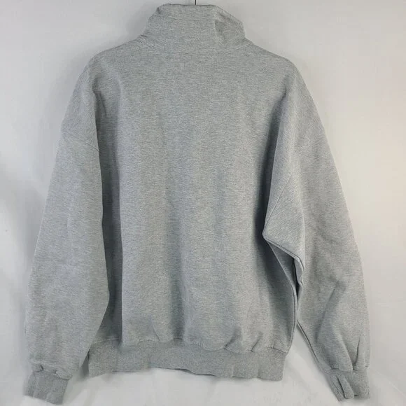Pre Preworks Gray Half-Zip Pullover Sweatshirt With Embroidered É Logo Size L - Picture 8 of 8
